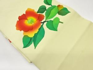 塩瀬花葉模様名古屋帯